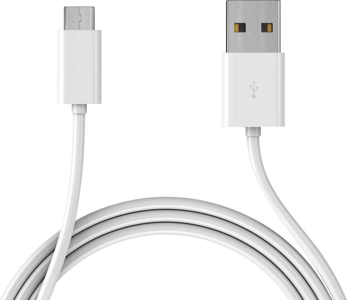 Oplaadkabel micro-USB voor Samsung Galaxy K Zoom - 1 meter - Kleur wit - Oplader - Merk Westerhuis & van Andel huismerk