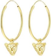 Karma Symbols oorbel M1984XL Panther Hoops Goud