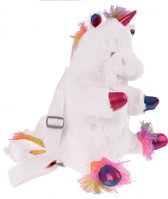 Lg-imports Rugzak Eenhoorn Pluche Wit 32 Cm