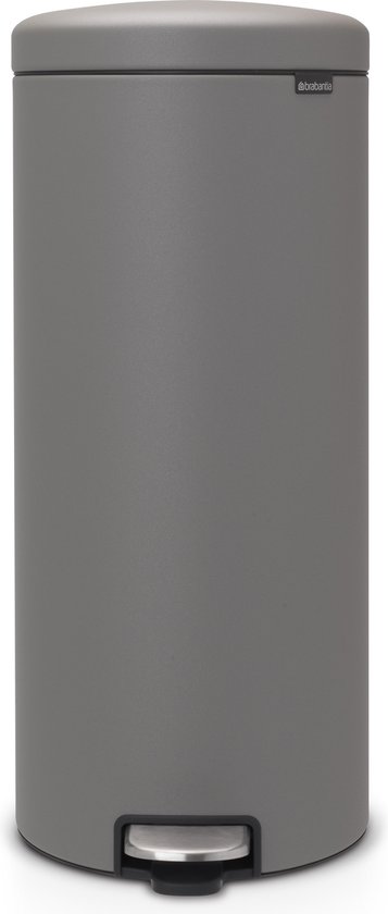 Brabantia NewIcon Prullenbak - 30 l - Mineral Concrete Grey