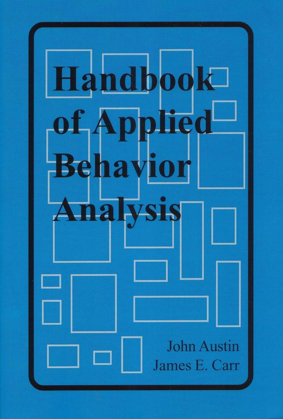 Handbook of Applied Behavior Analysis - cover