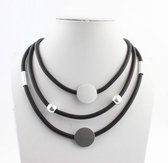 Ketting rubber laagjes met RVS