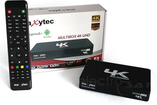 Maxytec Multibox 4K UHD ( DVBS2, DVB-T2 / C ) -Tv Ontvanger - Maxytec