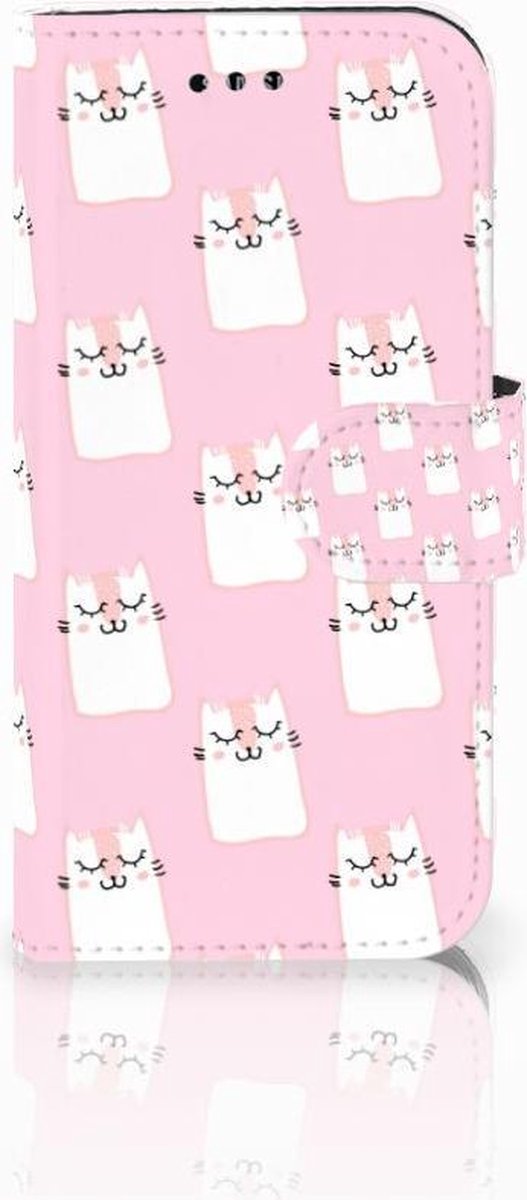 Samsung Galaxy A3 2017 Telefoonhoesje met Pasjes Sleeping Cats
