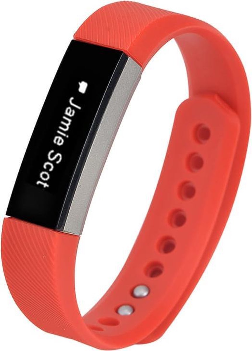 watchbands-shop.nl Siliconen bandje - Fitbit Alta (HR) - Rood - Small