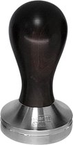 scarlet espresso | Tamper "Classic" voor barista; met ergonomische handgreep van kostbaar hout en een nauwkeurig vervaardigde roestvrijstalen basis.