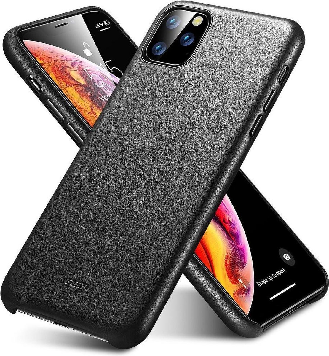 ESR Metro Premium lederen case geschikt voor 11 PRO Max – zwart