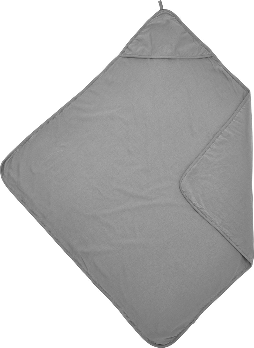 Meyco Baby Uni badcape - grey - 80x80cm