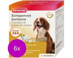 6x Beaphar Schapenvet Bonbons Mini Knoflook 245 gr