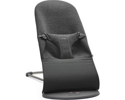 BabyBjörn Wipstoel Bliss - 3D Jersey - Houtskoolgrijs - Ergonomisch - Verstelbaar - Inklapbaar