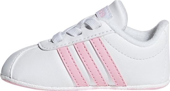 atleet volwassene Oraal adidas VL Court 2.0 Crib sneakers meisjes wit/roze | bol.com