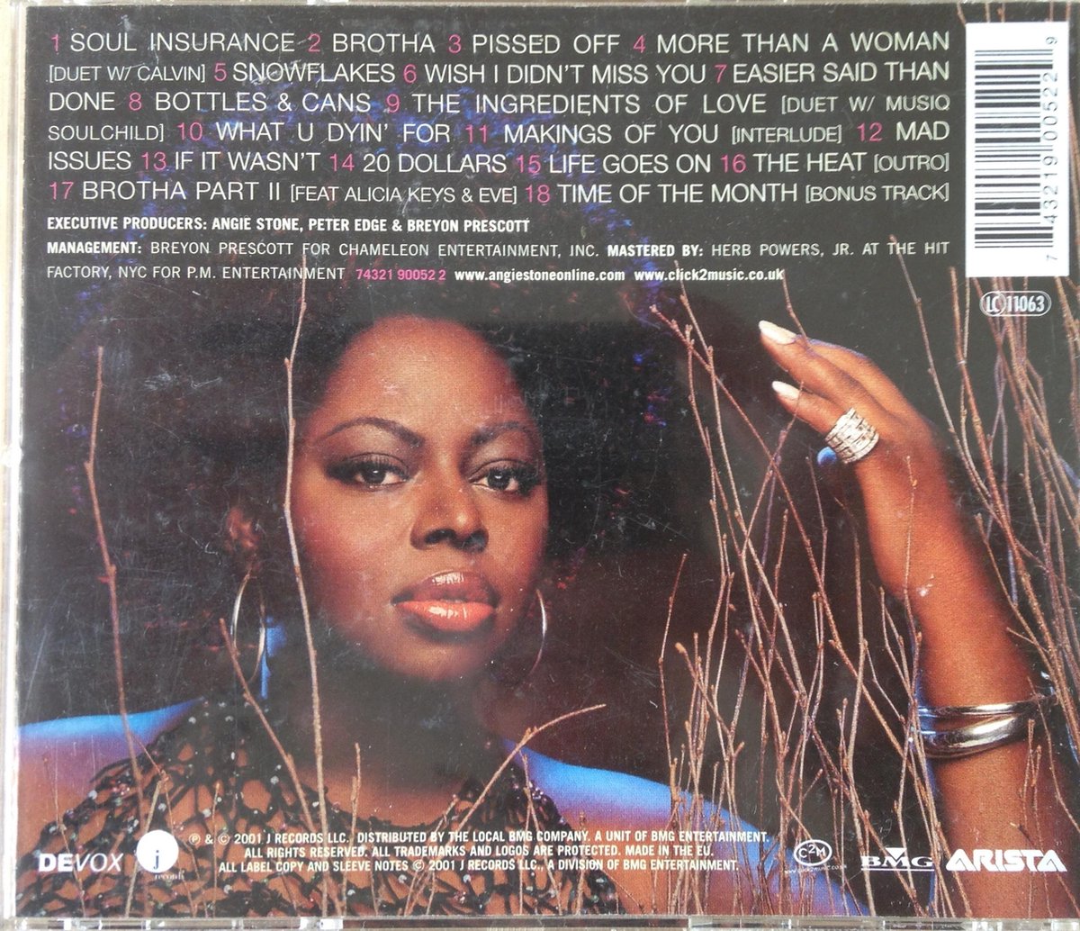 Mahogany Soul, Angie Stone CD (album) Muziek