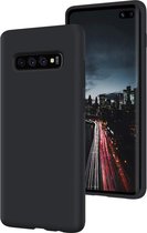 BMAX Siliconen hard case hoesje geschikt voor Samsug Galaxy S10e / Hard cover - Zwart