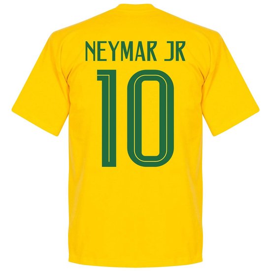 Brazilië Neymar JR 10 Team T-Shirt - Kinderen - 152