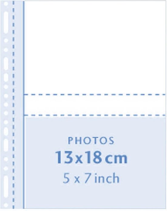 Verrijken poll afstuderen Insteekhoes - Henzo - 10 stuks voor 40 foto's - Fotomaat 13x18 cm - Wit |  bol.com