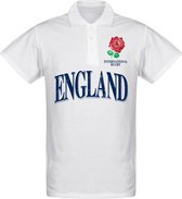 Engeland Rose International Rugby Polo Shirt - Wit - 5XL