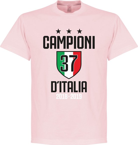 Campioni D'Italia 37 T-Shirt - Roze - M