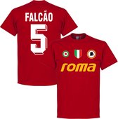 AS Roma Falcao 5 Team T-Shirt - Rood - S