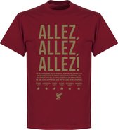 Liverpool Allez Allez Allez T-Shirt - Chili Rood - L