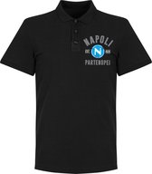 Napoli Established Crest Polo Shirt - Zwart - XXL