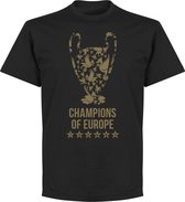 Liverpool Champions League Trophy 2019 T-Shirt - Zwart  - XXXXL