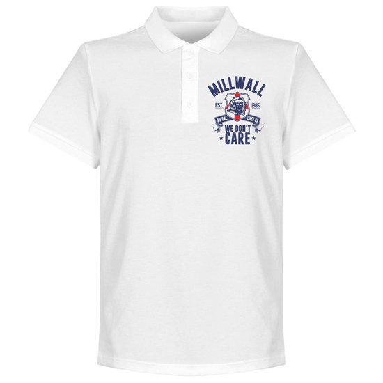 Millwall We Don't Care Polo Shirt - Wit - XXXXL