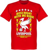 Liverpool Boss Night Champions of Europe 2019 T-Shirt - Rood - L