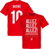 Liverpool Allez Allez Allez Mane 10 T-Shirt - Rood - L