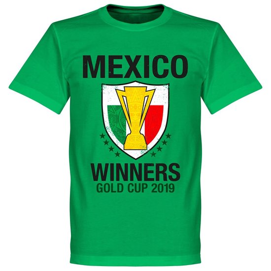 Mexico Gold Cup Winnaars 2019 T-Shirt - Groen - M