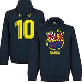 Barcelona Messi 10 Gaudi Logo Hoodie - Navy - S