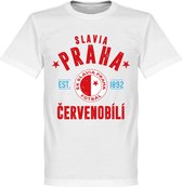 Slavia Praag Established T-Shirt - Wit - 5XL
