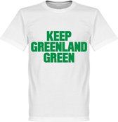 Keep Greenland Green T-Shirt - Wit - XXL