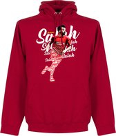 Salah Liverpool Script Hoodie - Rood - L