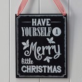 Have yourself a Merry little Christmas - houten krijtbord