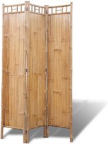 Kamerscherm met 3 panelen Bamboo (Incl Anti Kras Vilt) - Ruimteverdeler - Kamerverdeler - Kamer scherm