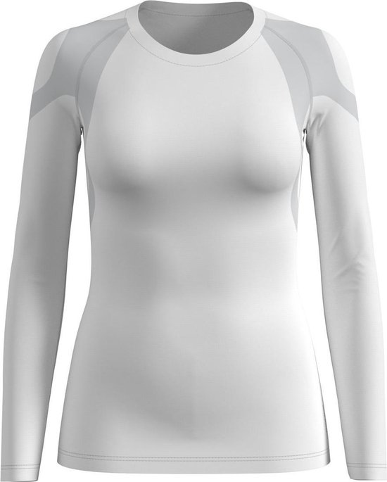 Odlo Shirt Ronde Hals Lange Mouwen ACTIVE SPINE LIGHT WIT - Maat L