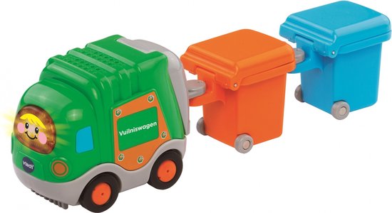 VTech Toet Toet Auto's Vigo Vuilniswagen - Educatief Babyspeelgoed - 1 tot 5 Jaar