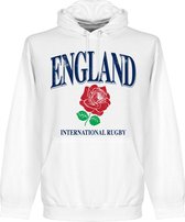Engeland Rugby Hooded Sweater - Wit - L