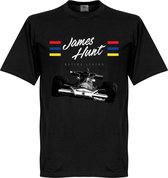 James Hunt T-Shirt - Zwart  - 5XL