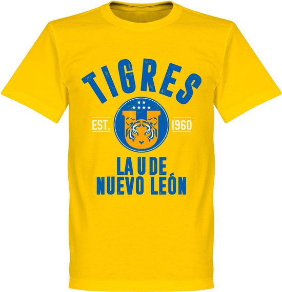 Tigres UANL Established T-Shirt - Geel - XXXXL