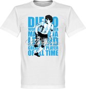 Maradona Legend T-Shirt - Wit - Kinderen - 128