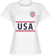 USA Team Dames T-Shirt - Wit - XL