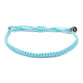 Chibuntu® - Licht Blauwe Armband Heren - Cobra armbanden collectie - Mannen - Armband (sieraad) - One-size-fits-all
