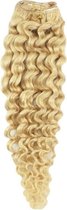 Remy Human Hair extensions curly 22 - blond 22#