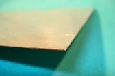 Koperplaat rood 1mm 25x20cm 1 plaat