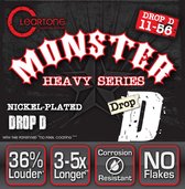 Cleartone CT9456 11-56 nikkel Plated EMP Coated Heavy Monster Drop D - Elektrische gitaarsnaren