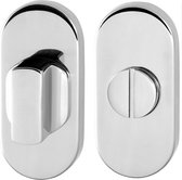 GPF0903.44 RVS gepolijst toiletgarnituur ovaal 70x32mm stift 8mm