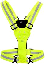 Led Veiligheidsvest - Reflecterend Hardloopvest - Geel - Unisex