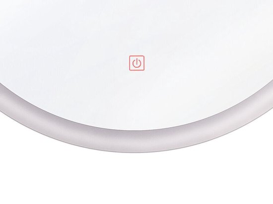 Beliani YSER - Miroir LED - Argent - Matière synthétique