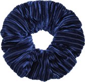 Scrunchie - Rib velvet - Royal blauw